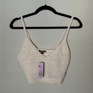 Wild Fable Crochet White Top NWT M